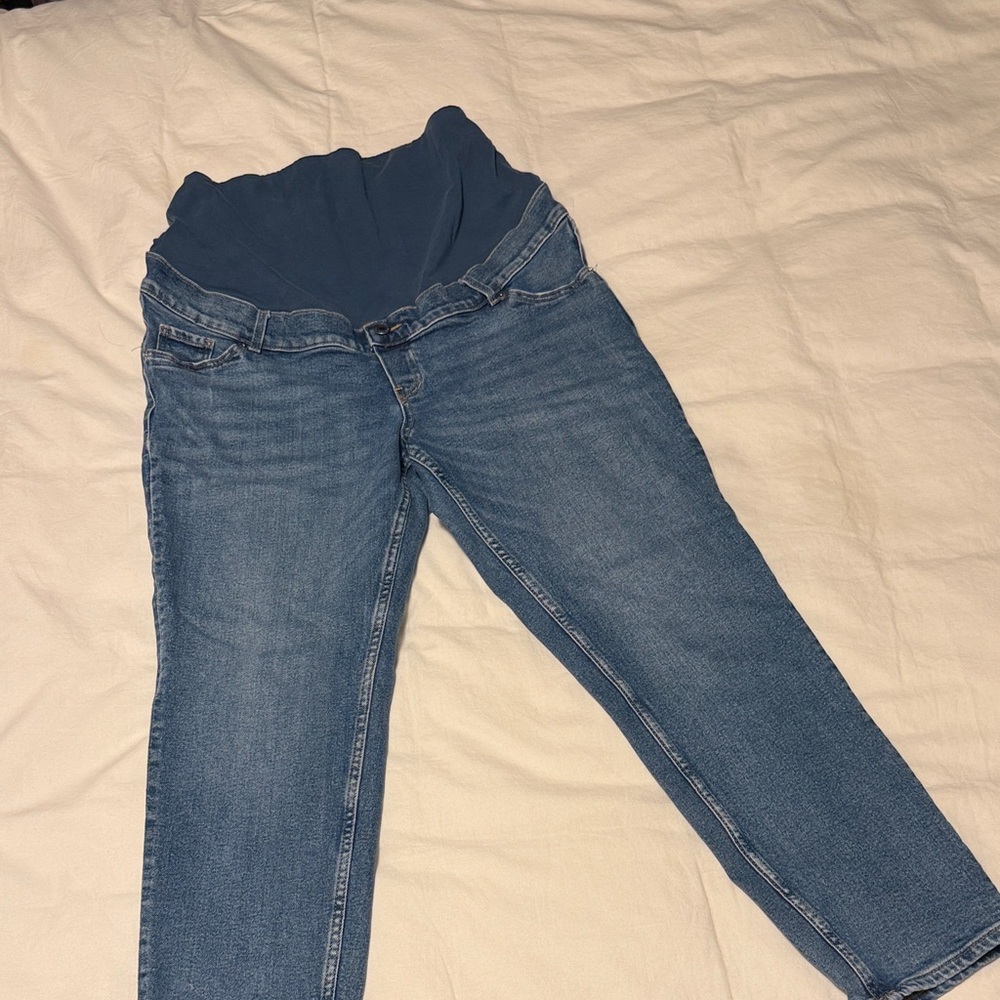 H&M Blue Ankle Maternity Jeans